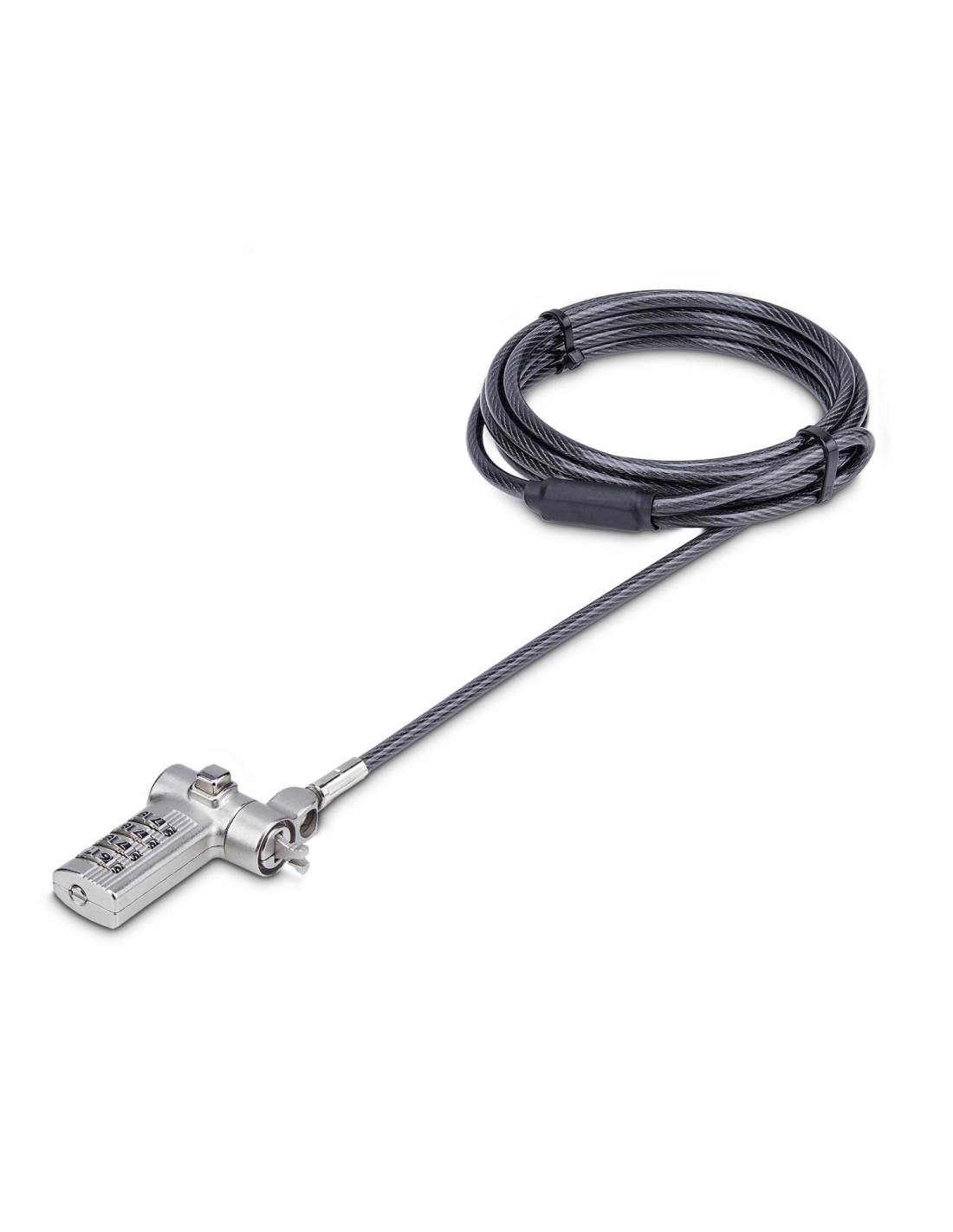 StarTech.com Cable Antirrobo Universal de Portátil de 2m - Candado de Seguridad para Portátil - Serializado - con Clave de Combi