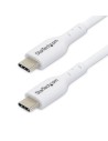 StarTech.com Cable de Carga USB-C Blanco de 2m - Cable UCB Tipo C de Carga para Ordenador Portátil - PD de 60W 3A - Cable de Tra