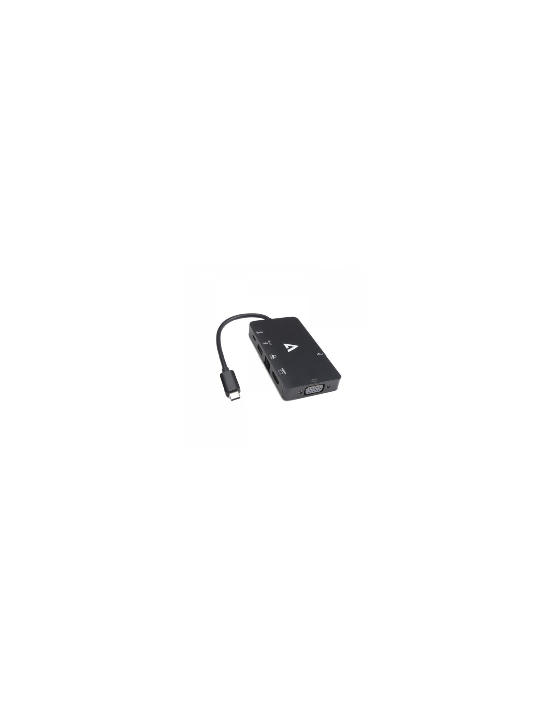 V7 V7UC-U3CRJ45HDVG-BLK Adaptador gráfico USB 3840 x 2160 Pixeles Negro