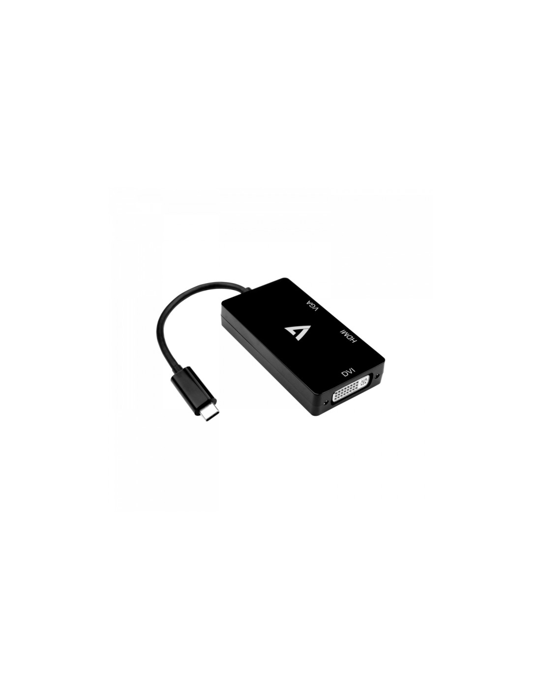 V7 V7UC-VGADVIHDMI-BLK Adaptador gráfico USB 3840 x 2160 Pixeles Negro