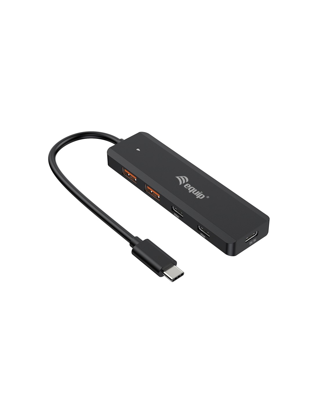 Equip 128966 hub de interfaz USB 3.2 Gen 2 (3.1 Gen 2) Type-C 10000 Mbit/s Negro