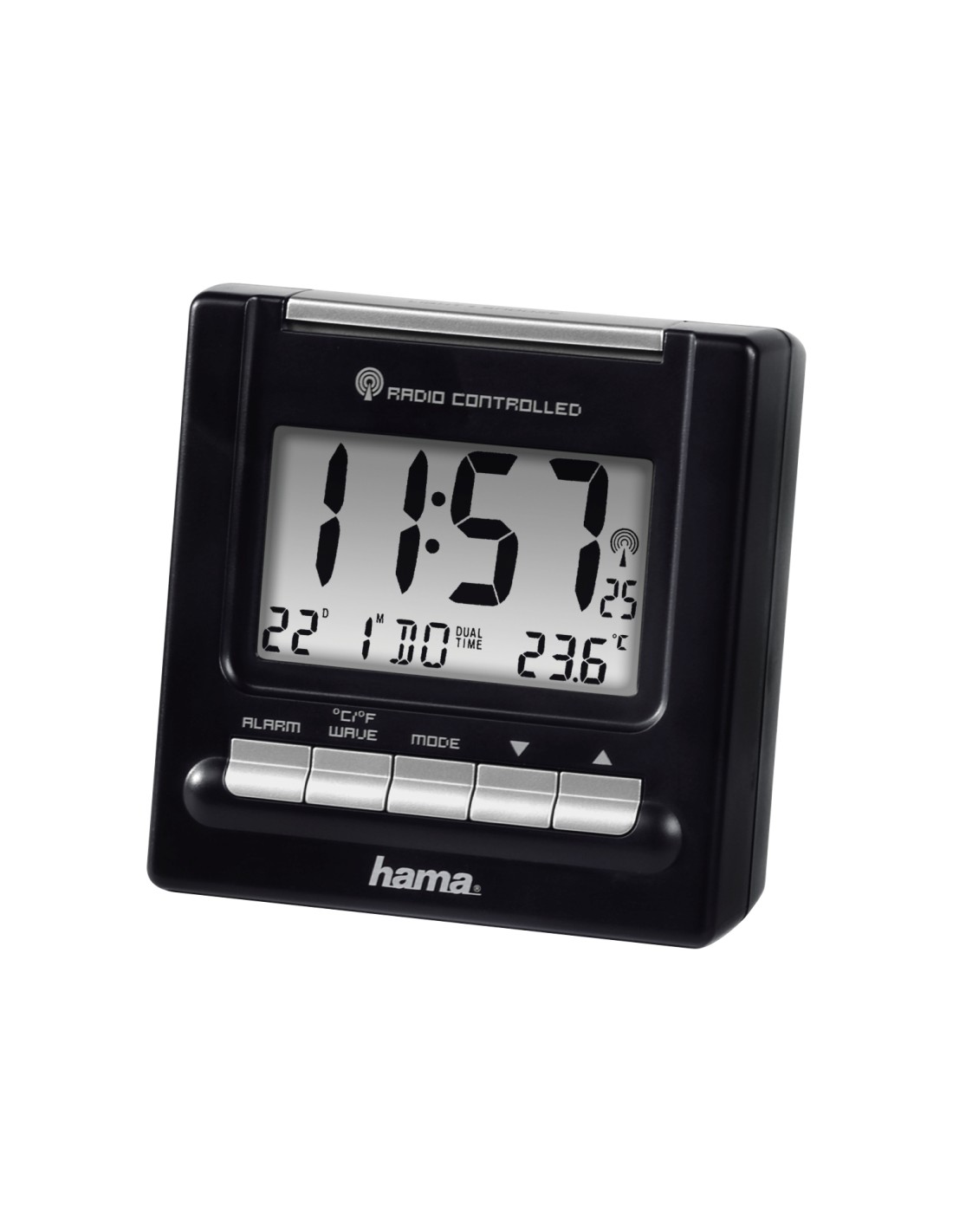 Hama RC200 Reloj despertador digital Negro