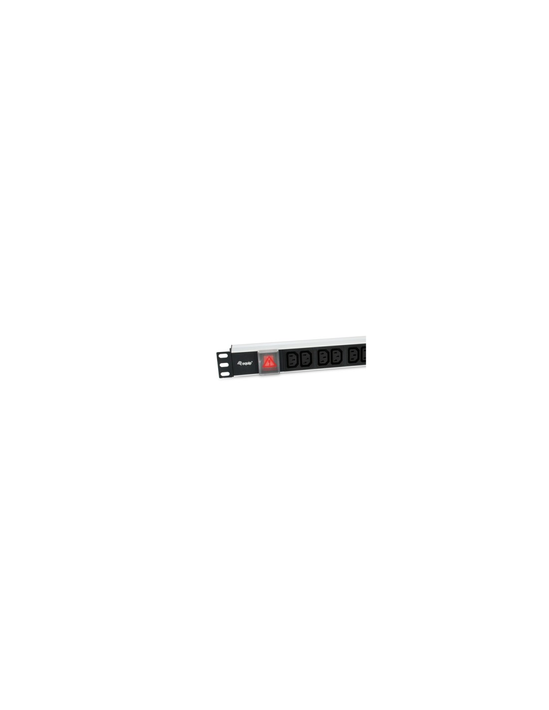 Equip 333318 unidad de distribución de energía (PDU) 12 salidas AC 1U Negro, Plata