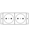 Kramer Electronics TS-2DE toma de corriente