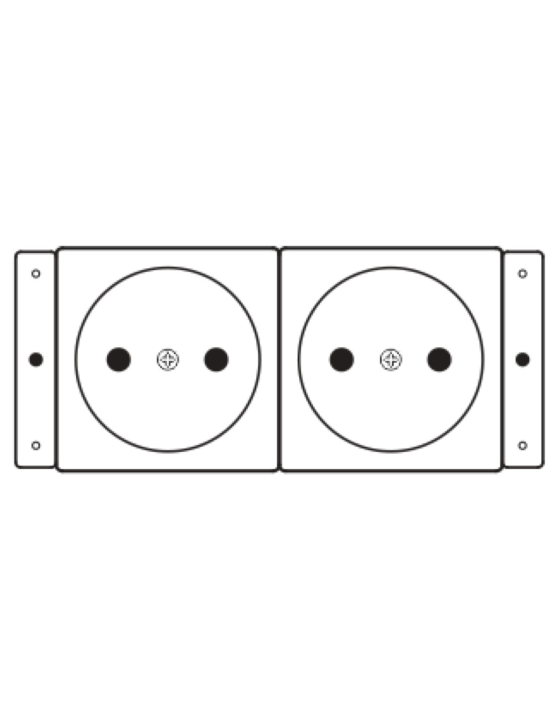 Kramer Electronics TS-2DE toma de corriente
