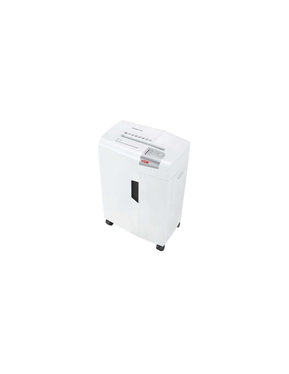 HSM X13 triturador de papel Corte en partículas 57 dB 4 mm Plata, Blanco