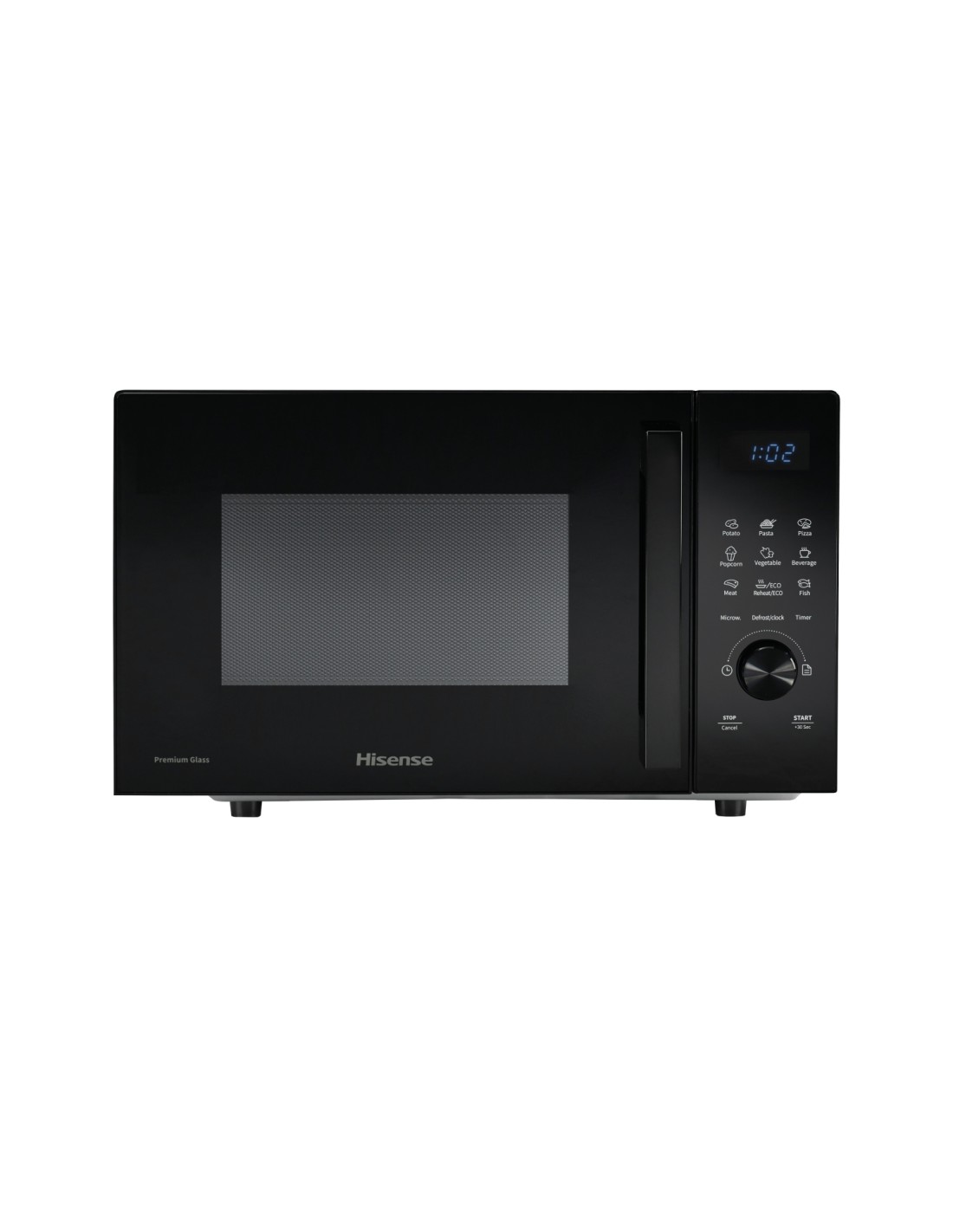 Hisense H23MOBSD1H microondas Negro Solo microondas Encimera 23 L 800 W