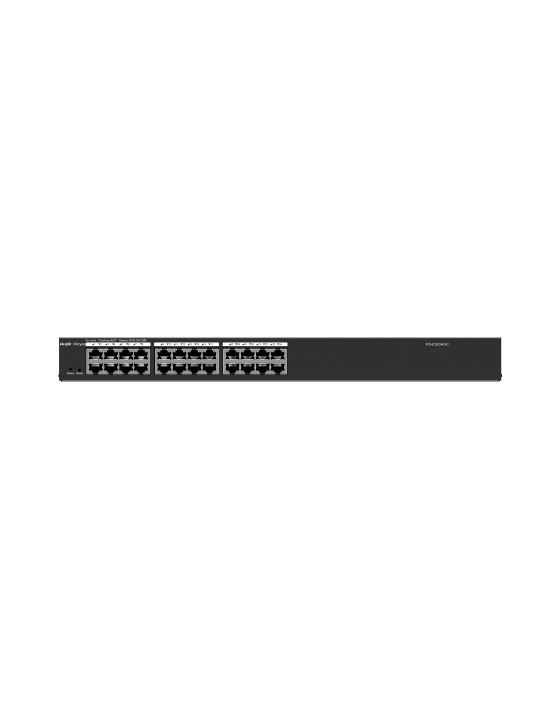 Ruijie Networks RG-ES224GC switch Gestionado L2 Gigabit Ethernet (10/100/1000) Negro