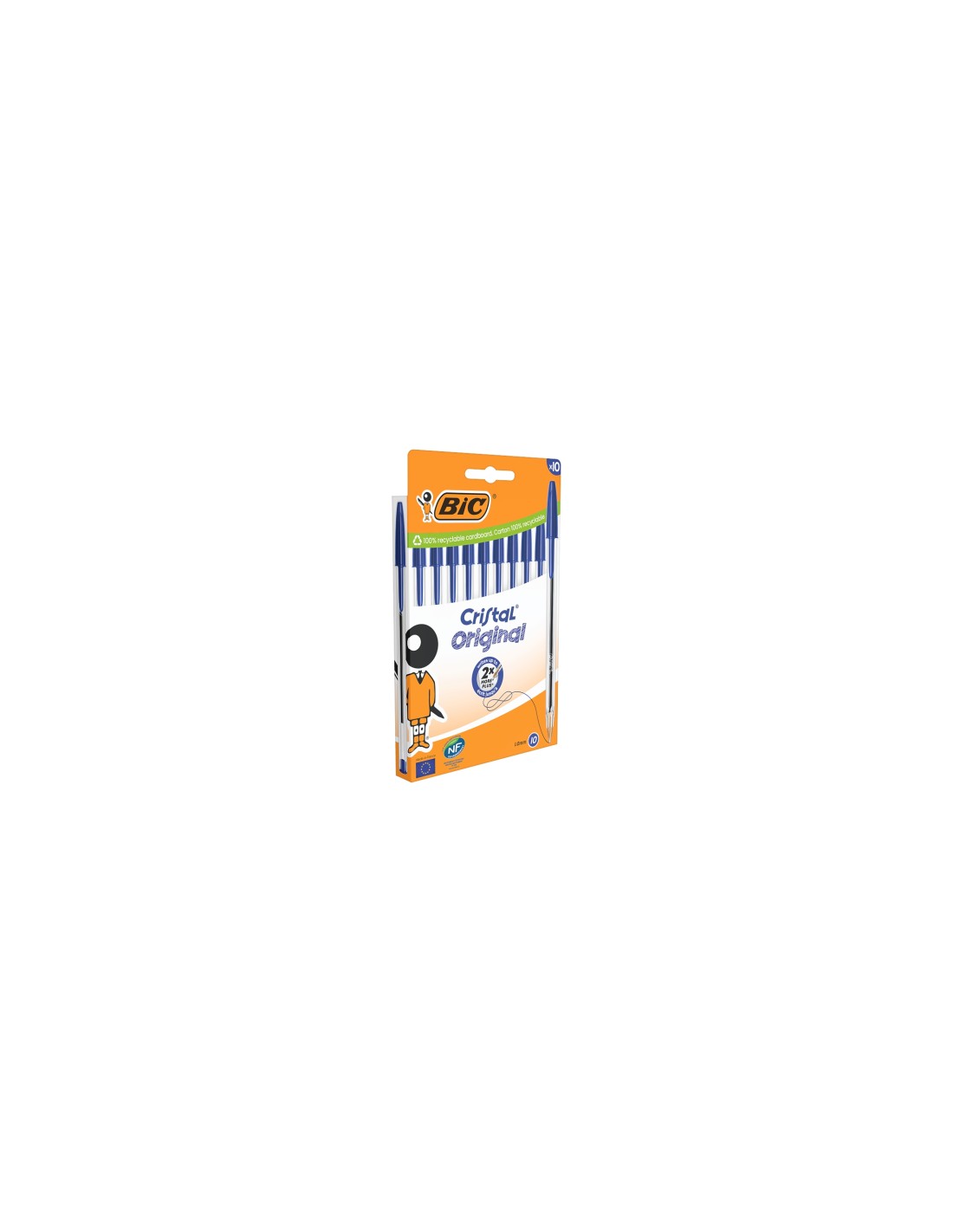 BIC 516352 bolígrafo Azul Medio 10 pieza(s)