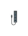 Savio AK-57 USB-C - 3 x USB-A HUB with RJ-45 Gigabit Ethernet adapter 5000 Mbit/s grey 2 x USB 3.2 Gen 2 (3.1 Gen 2) Type-C 1000