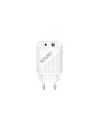 Savio LA-04 USB Type A & Type C Quick Charge Power Delivery 3.0 Indoor Smartphone, Tableta Blanco Carga rápida Interior