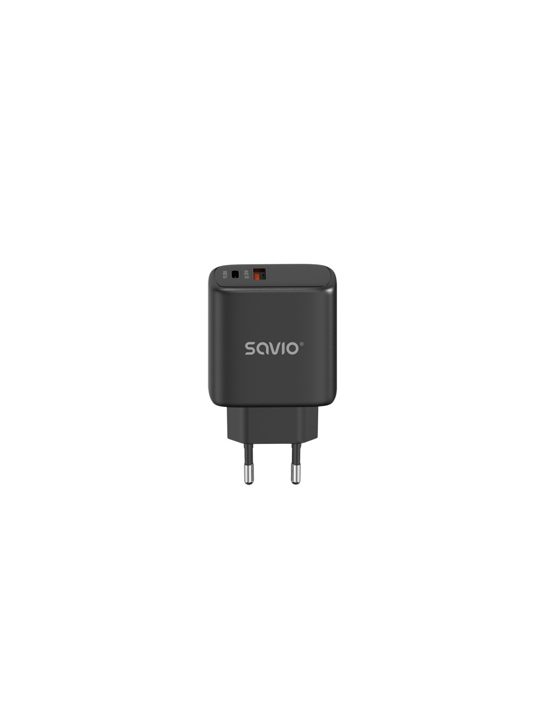 Savio LA-06/B USB Quick Charge Power Delivery 3.0 30W Internal charger Auriculares, Ratón, Tableta, Teléfono, Ver Negro Exterior