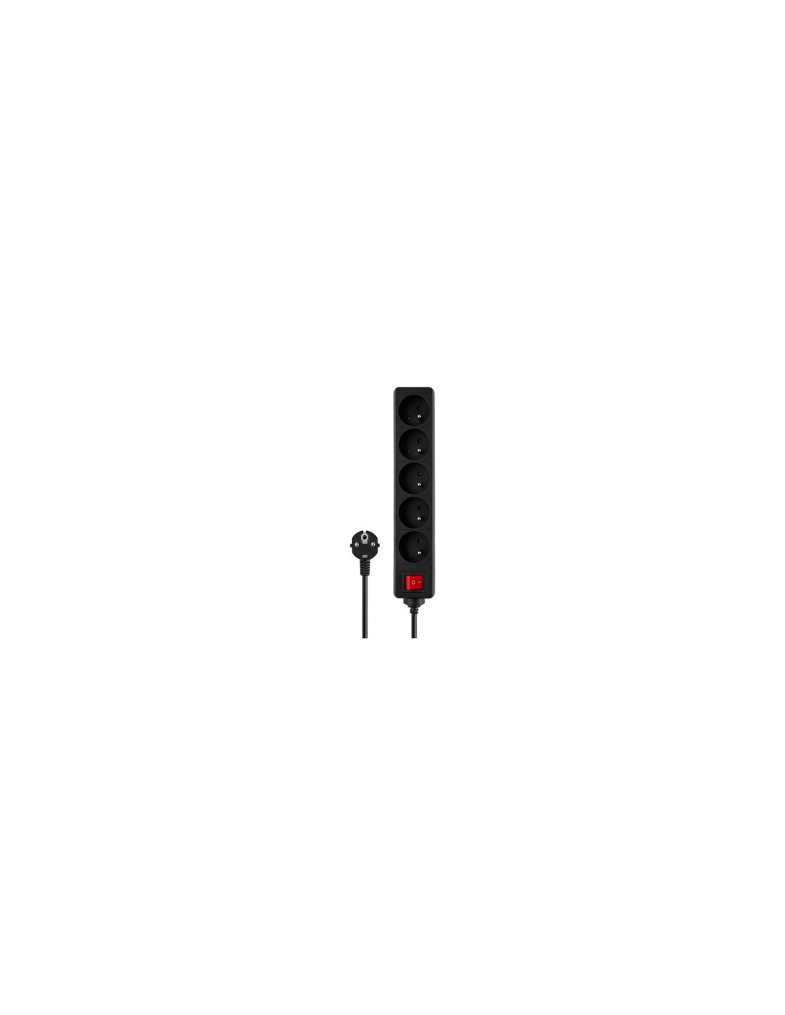 Savio LZ-01 Listwa zasilajca, 5 gniazd, 1,5m 5 salidas AC Tipo C 2500 W Negro