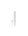Savio LZ-114 4 salidas AC Tipo E 1,5 m 2 3680 W Blanco