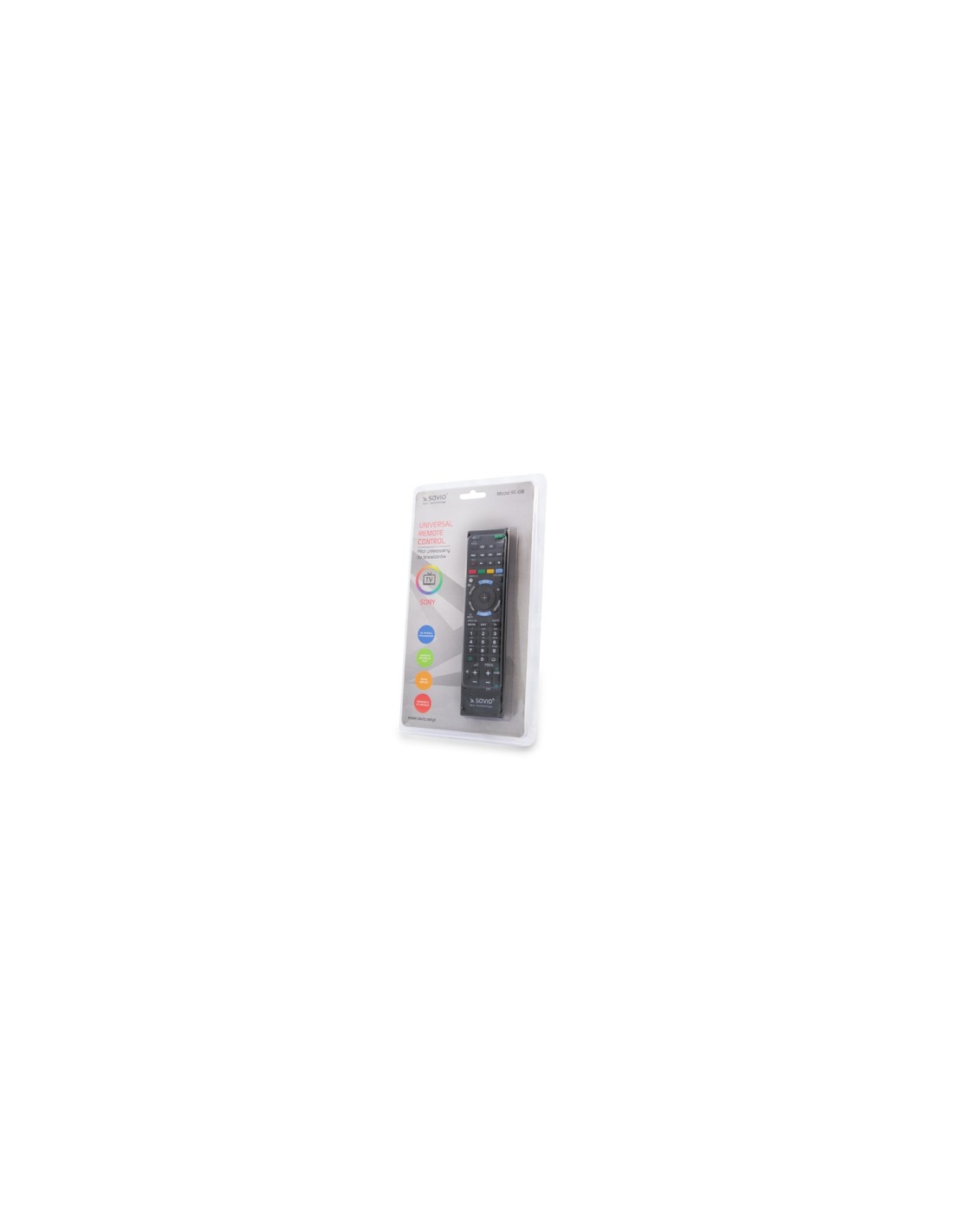 Savio RC-08 mando a distancia TV Botones