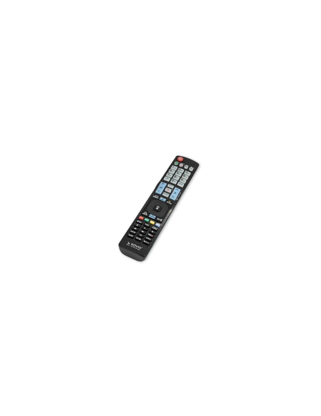 Savio RC-11 mando a distancia IR inalámbrico TV Botones