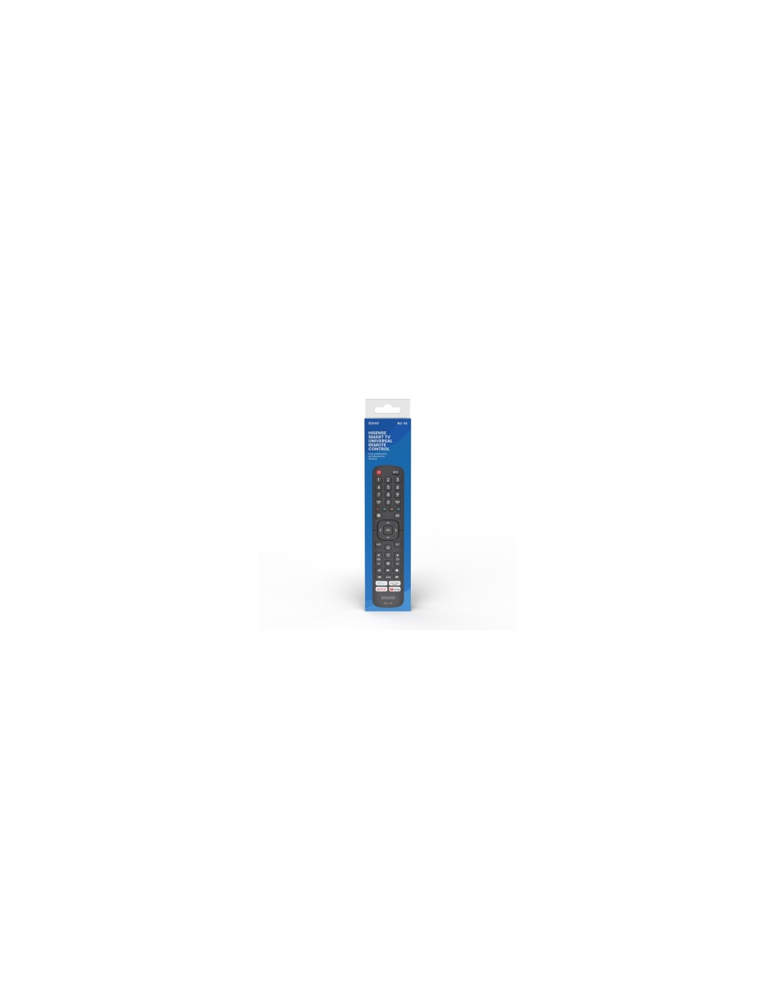 Savio RC-14 Universal remote control/replacement for HISENSE SMART TV mando a distancia IR inalámbrico TV, Sintonizador de TV Bo