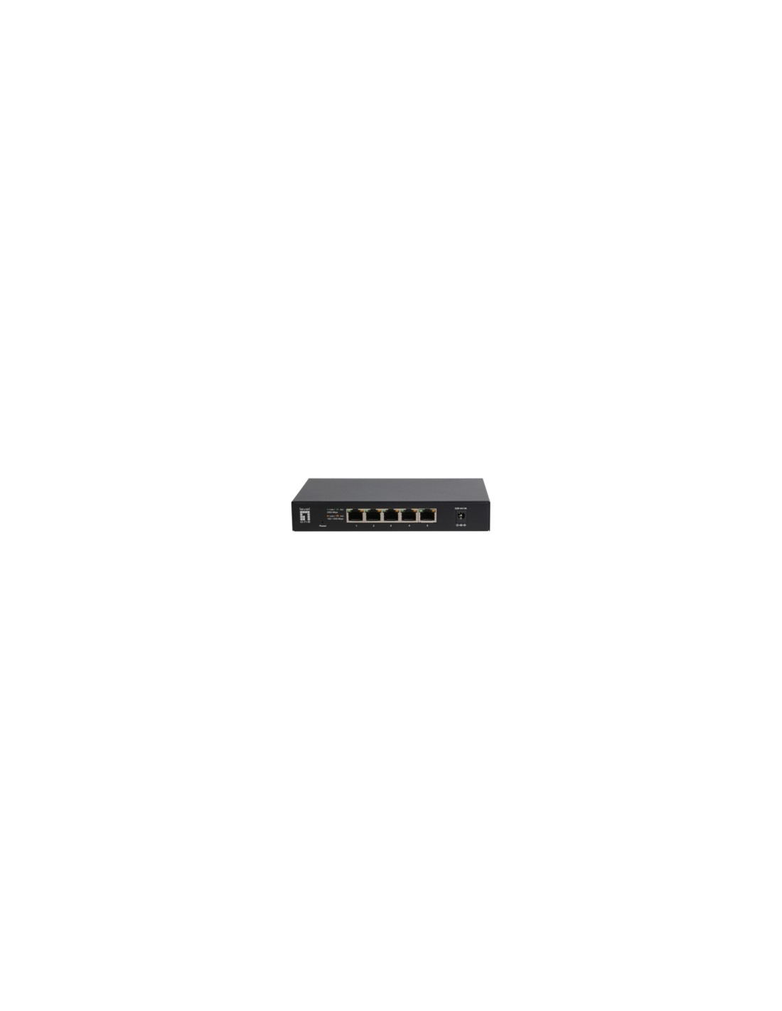 LevelOne GEU-0525 switch No administrado 2.5G Ethernet (100/1000/2500) Negro