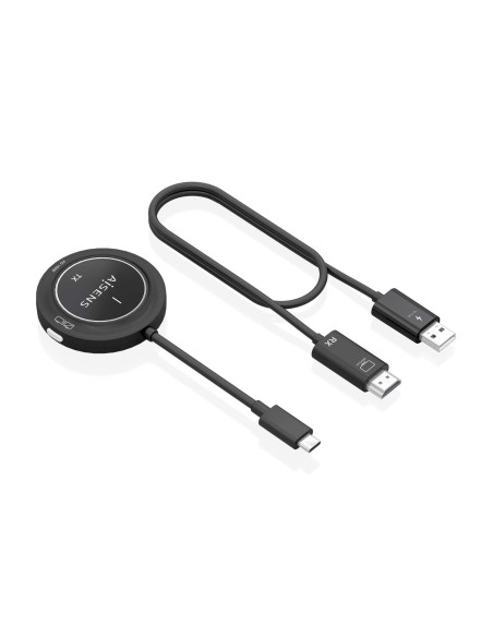 AISENS USB-C A HDMI Inalambrico 1080P 30m + USB-C PD 100W, Negro