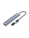 Conceptronic HUBBIES21G hub de interfaz USB 3.2 Gen 1 (3.1 Gen 1) Type-A 5000 Mbit/s Gris