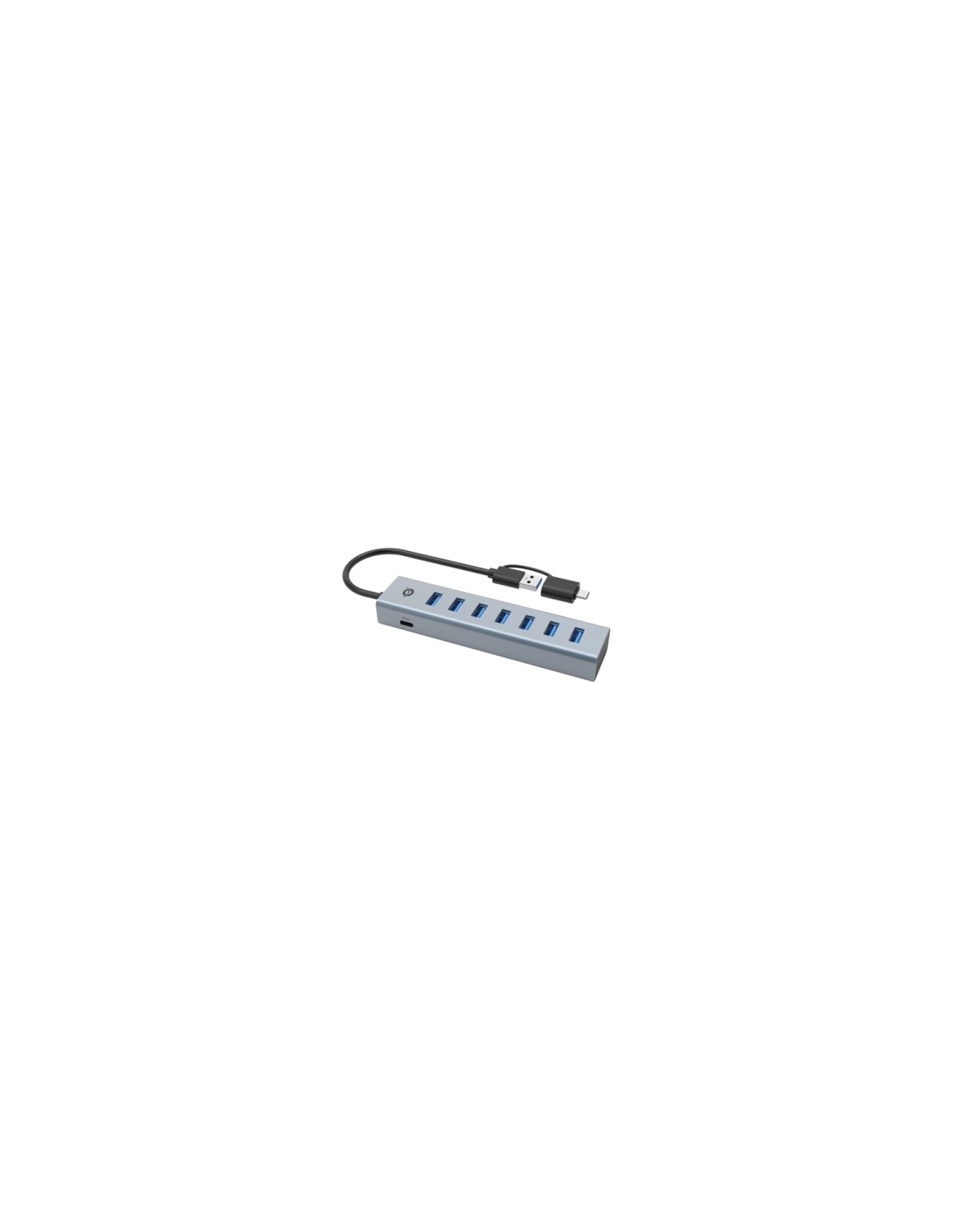 Conceptronic HUBBIES21G hub de interfaz USB 3.2 Gen 1 (3.1 Gen 1) Type-A 5000 Mbit/s Gris