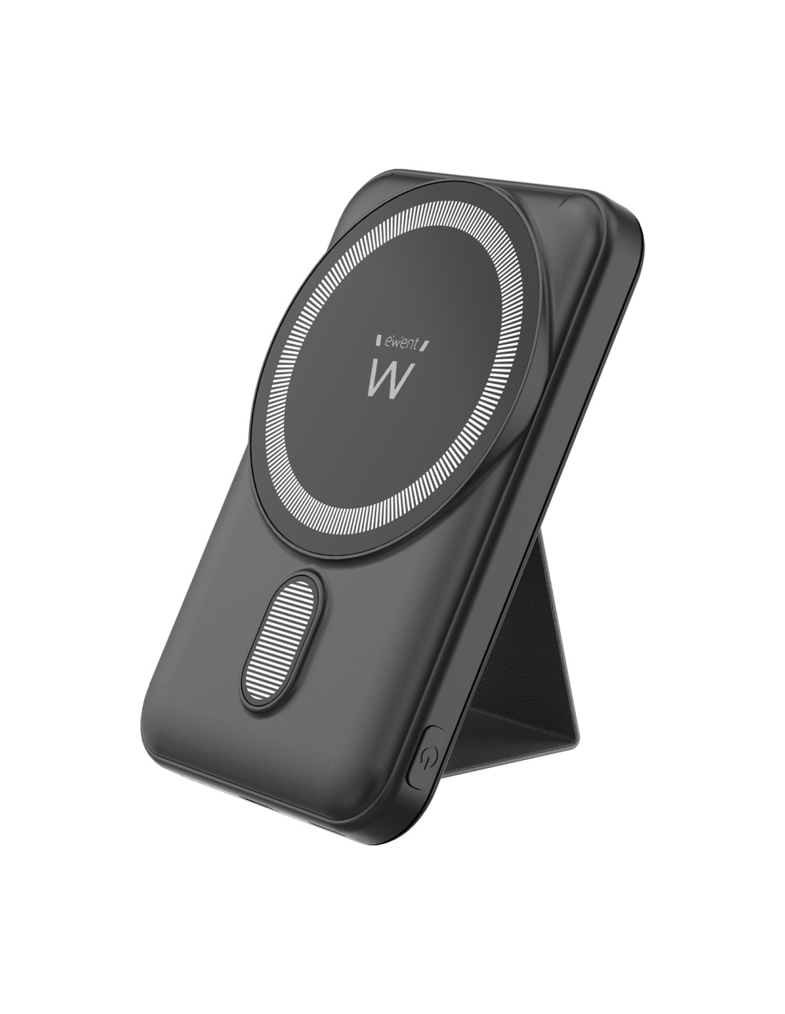 Ewent EW1162 batería externa Polímero de litio 10000 mAh Cargador inalámbrico Negro