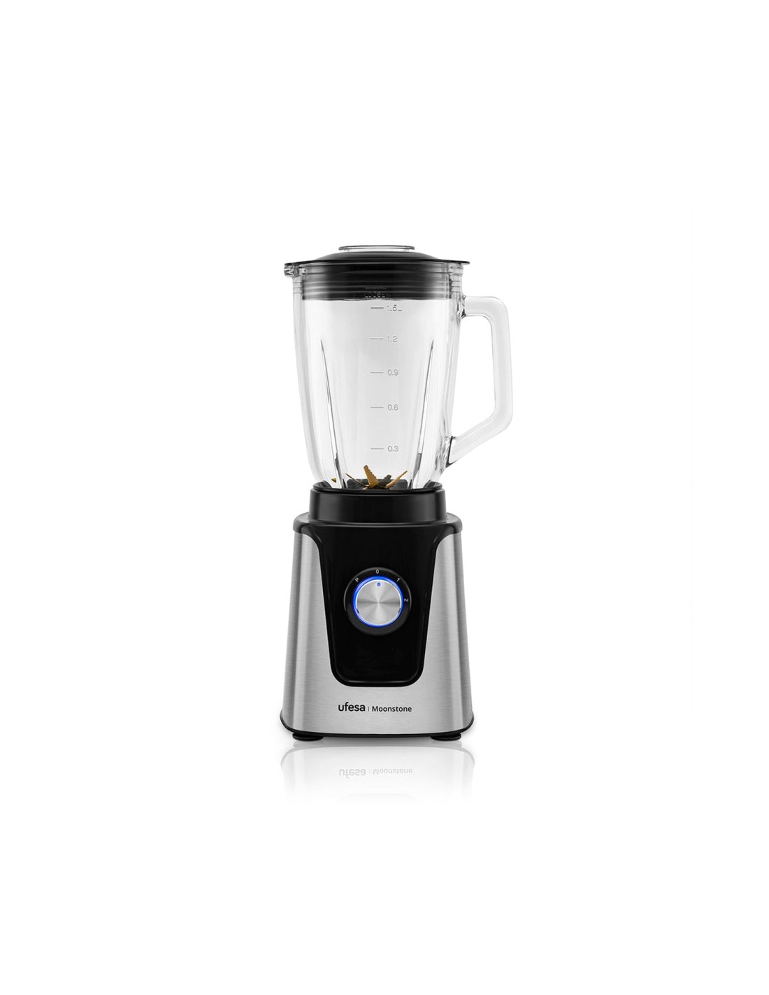 Ufesa 70205760 licuadora 1,5 L Batidora de vaso 1500 W Negro, Acero inoxidable