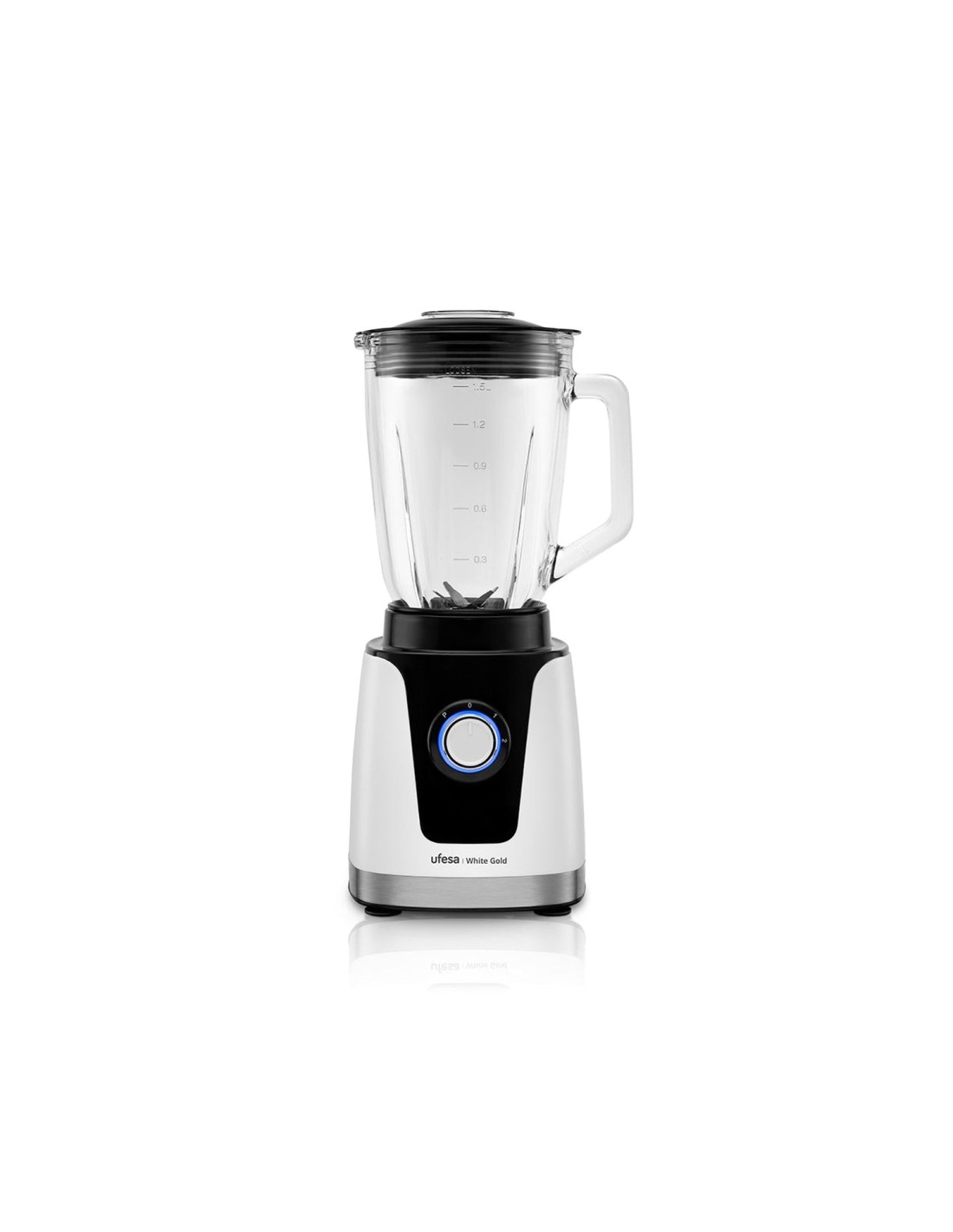 Ufesa 70205761 licuadora 1,5 L Batidora de vaso 1500 W Negro, Blanco