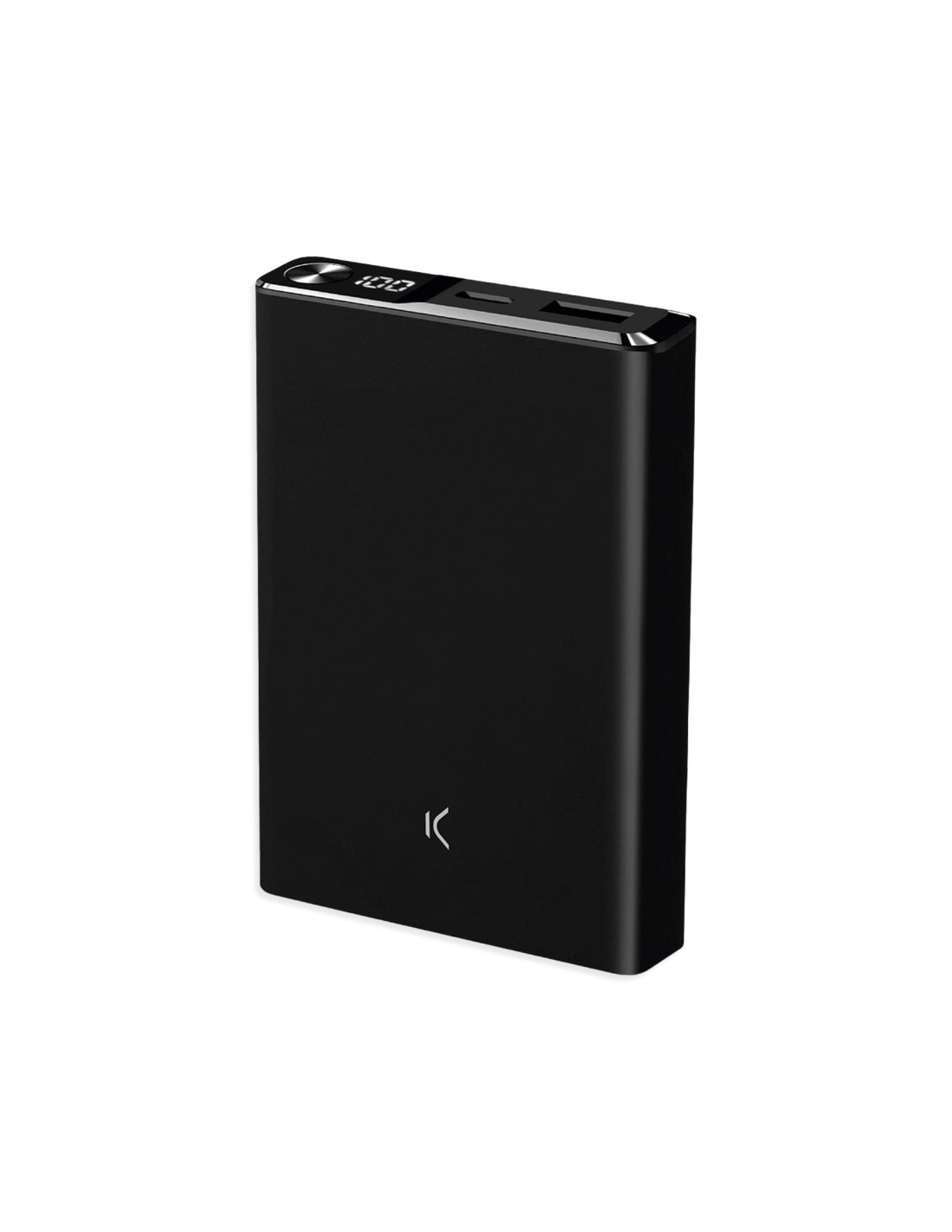 Ksix Powerbank magnética 10.000 mAh, Compatible MagSafe, Power Delivery, 22,5 W, Cable USB-A a USB-C, Carga simultánea, Negro