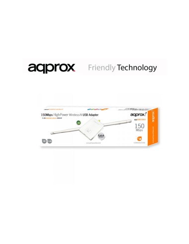 ADAPTADOR WIFI USB APPROX 150MBS 7DBI APPUSB150H3