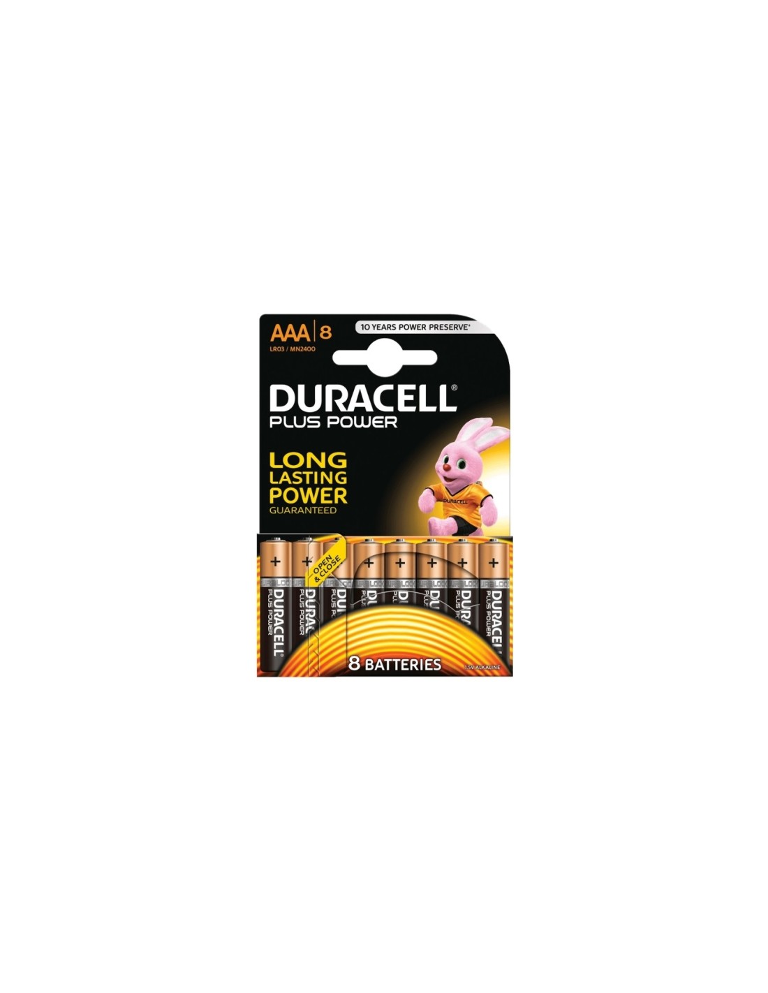 PILAS DURACELL ALCALINA AAA LR03 BLISTER 8 DURLR3P8B