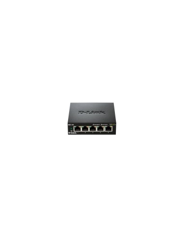 D-Link DGS-105 No administrado L2 Gigabit Ethernet (10/100/1000) Negro