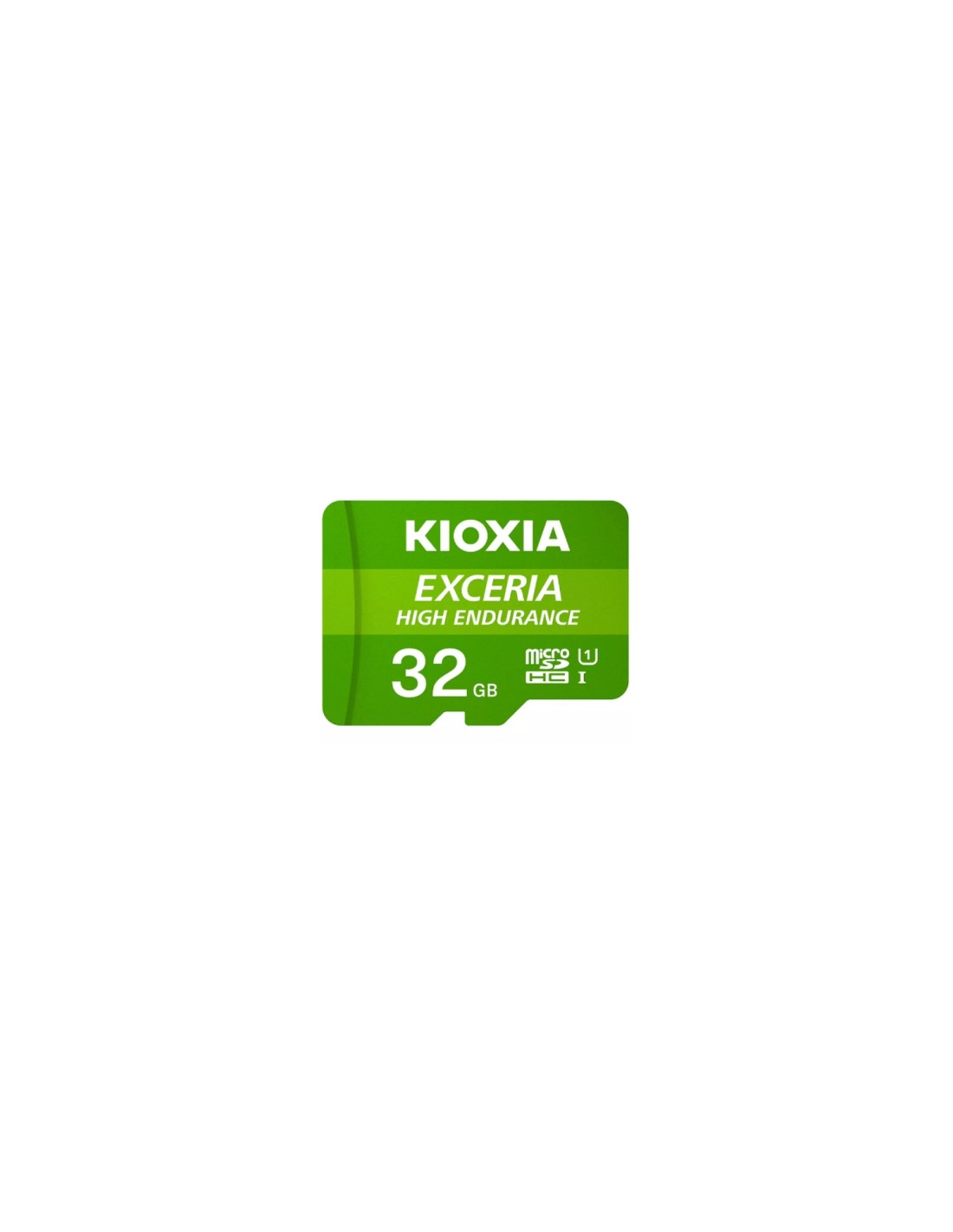Kioxia Exceria High Endurance Memoria microsdhc flash 32gb UHS-I class 1(u1) verde blanco