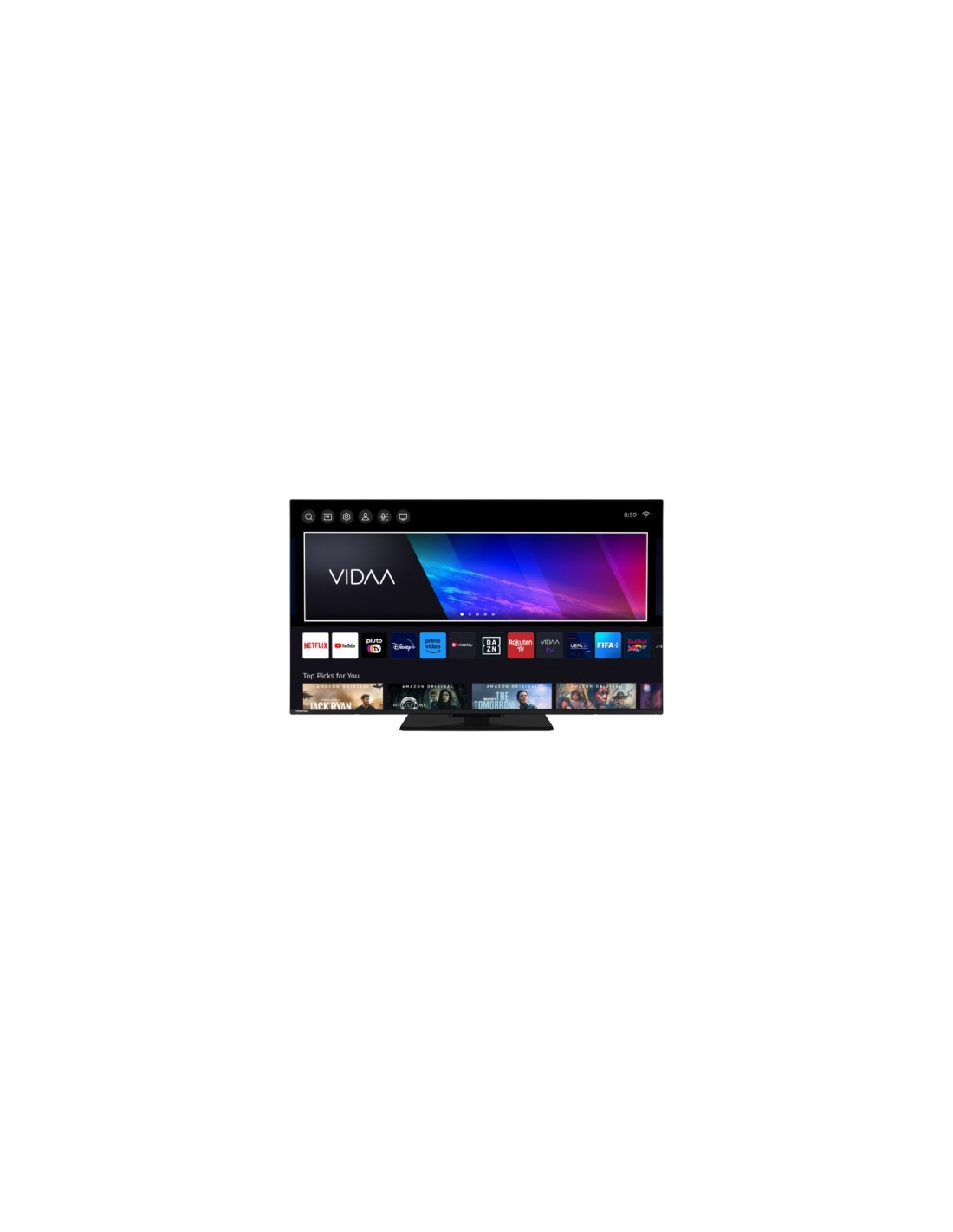 Toshiba 43QV3463DG Televisor 109,2 cm (43") 4K Ultra HD Smart TV Negro 250 cd / m²