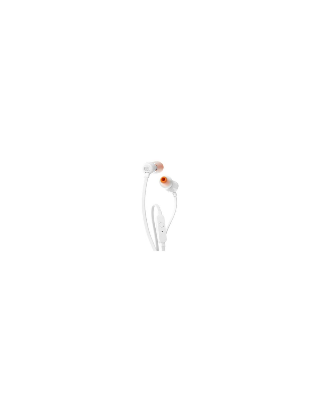 AURICULARES INTRAUDITIVOS JBL PURE BASS DRIVERS 9MM CABLE PLANO FUNCION MANOS LIBRES JBLT110WHT