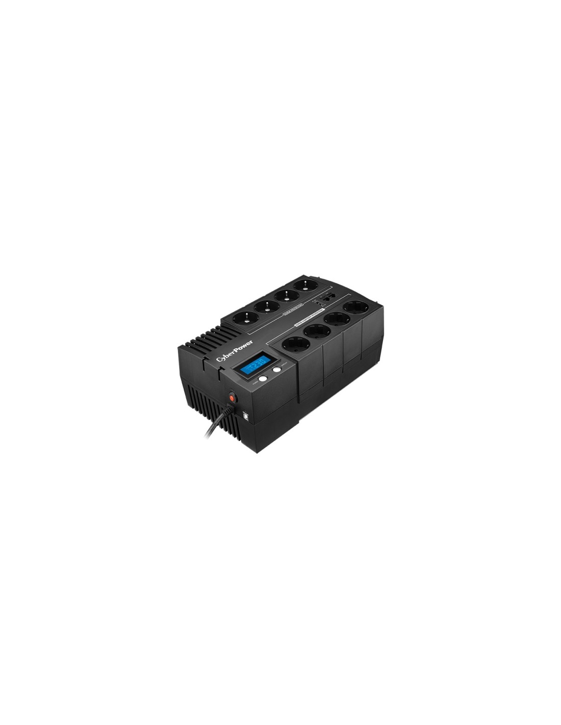 CyberPower BR1200ELCD sistema de alimentación ininterrumpida (UPS) LÍ­nea interactiva 1200 VA 720 W 8 salidas AC