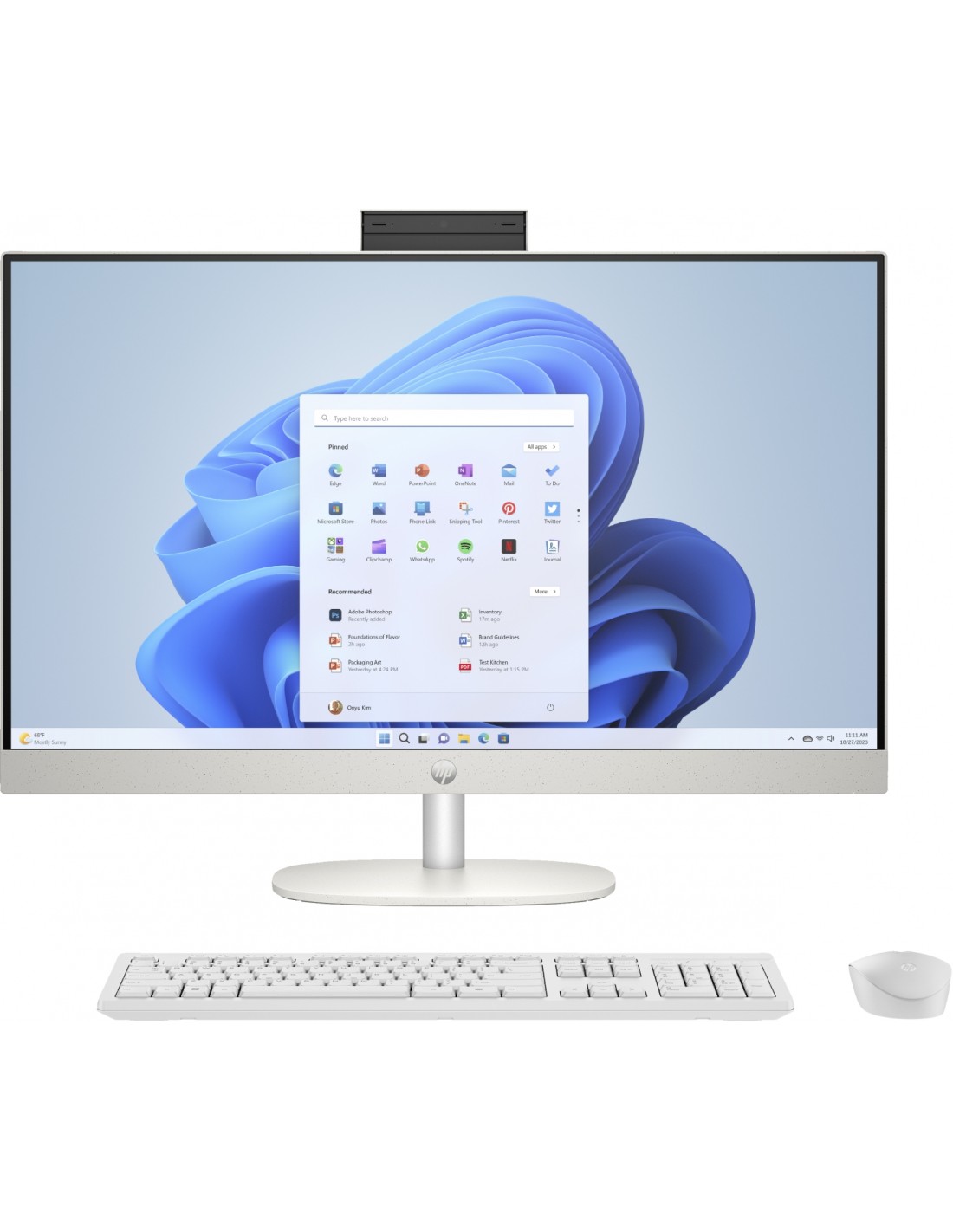 HP 27-cr0027ns AMD Ryzen&trade 5 16 GB/512 GB SSD 27" Windows 11 Home Blanco