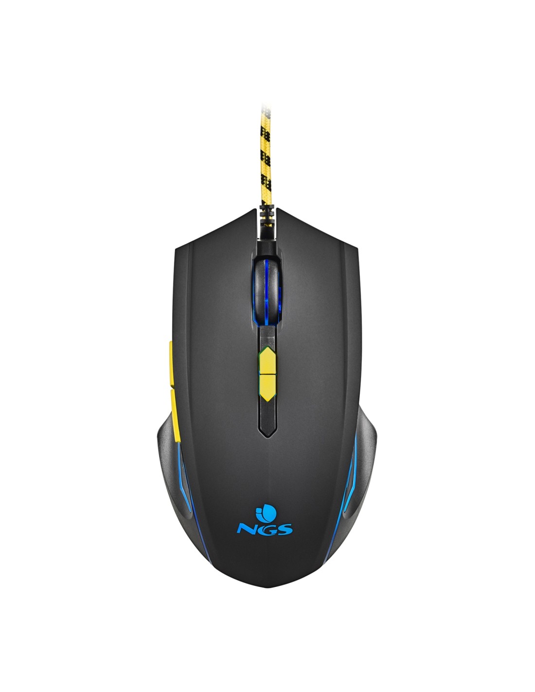 NGS GMX-123 ratón Ambidextro USB tipo A Óptico 3200 DPI