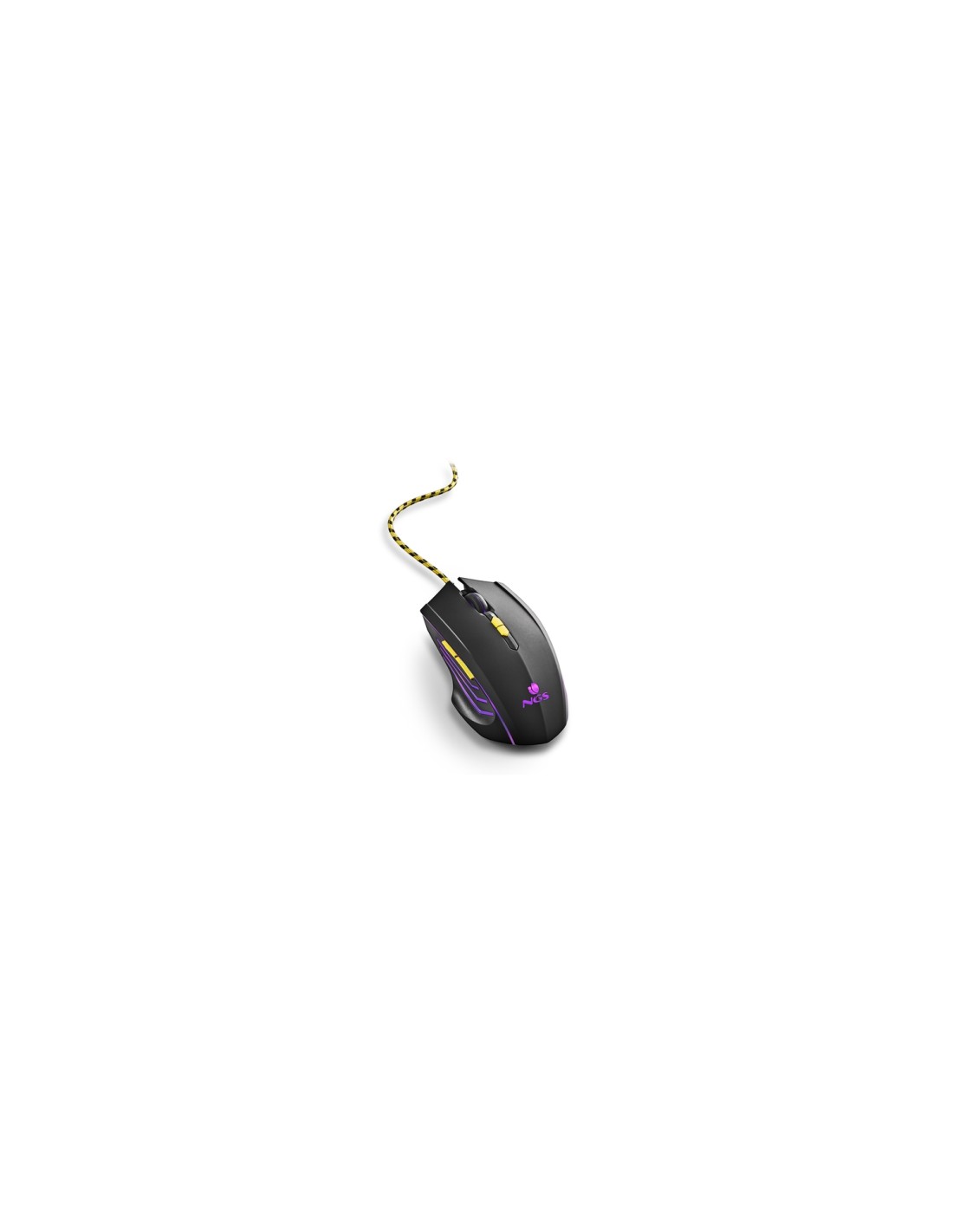 NGS GMX-123 ratón Ambidextro USB tipo A Óptico 3200 DPI