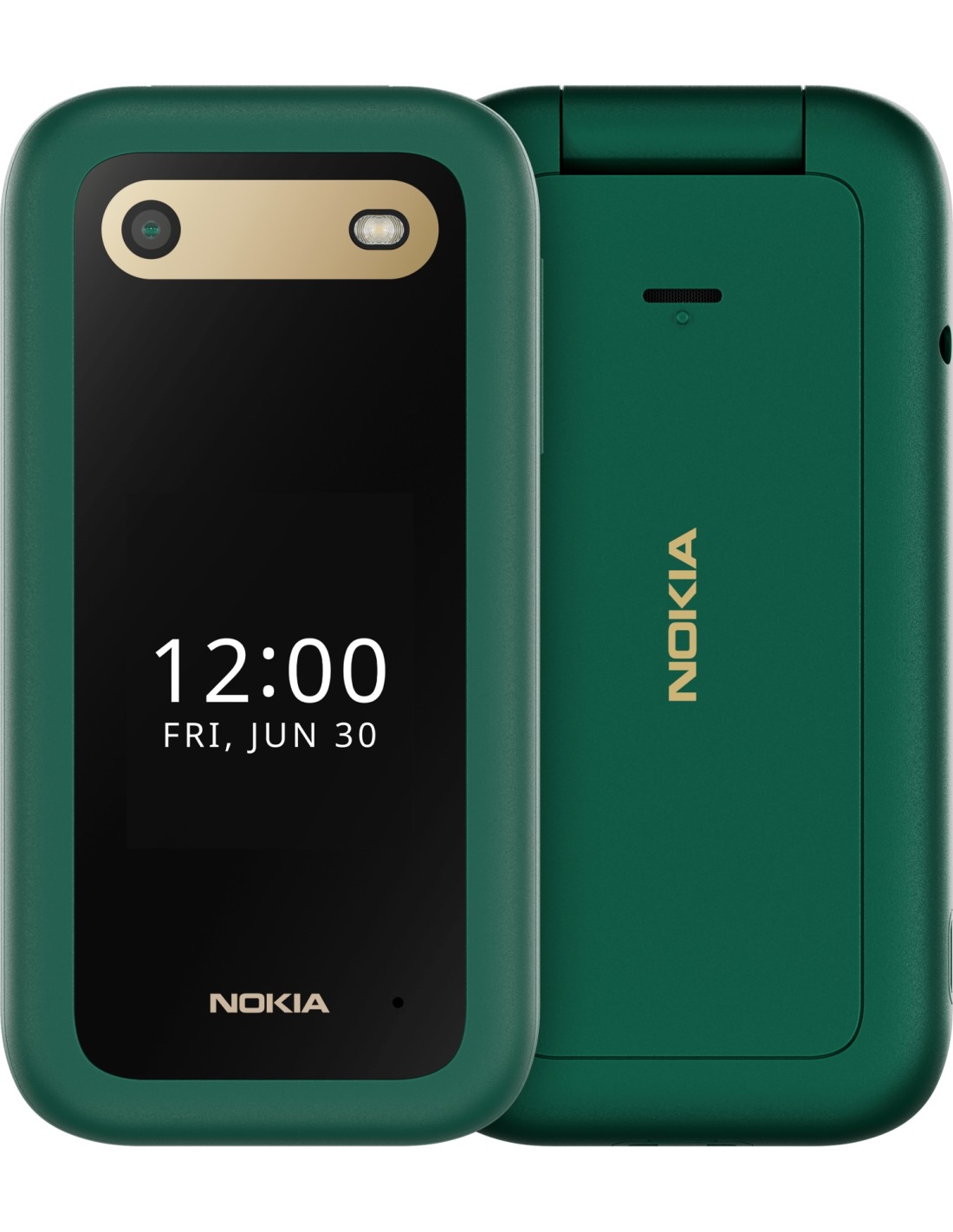 Nokia 2660 Flip 4G 7,11 cm (2.8") 123 g Verde Teléfono básico