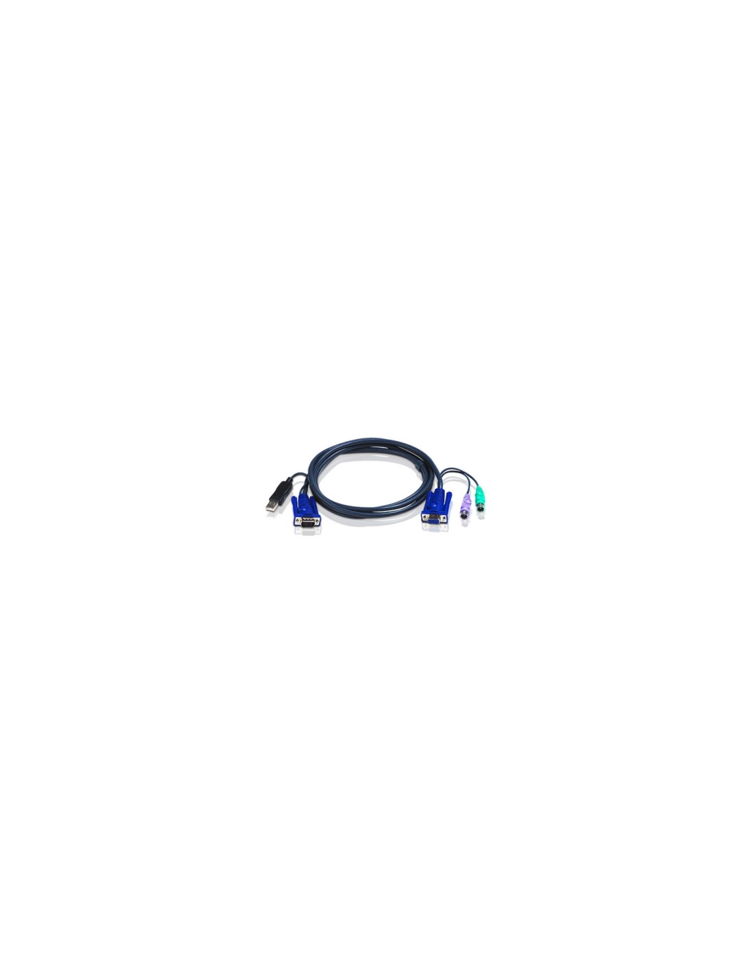 CABLE ATEN VGA M + USB VGA M +PS/2 3M NEGRO 2L-5503UP
