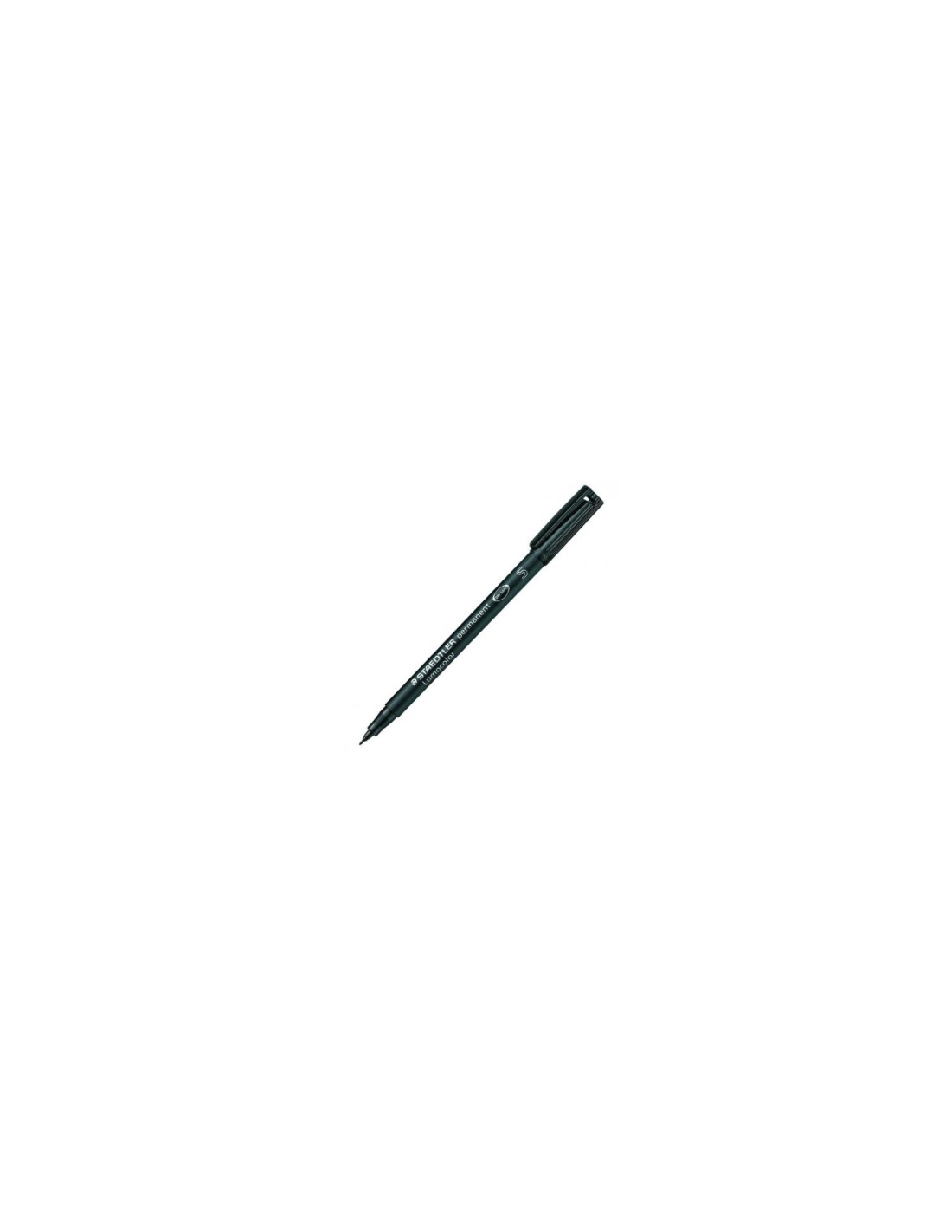 ROTULADOR PERMANENTE STAEDTLER LUMOCOLOR SUPERFINO PUNTA S 0.4MM NEGRO 313-9