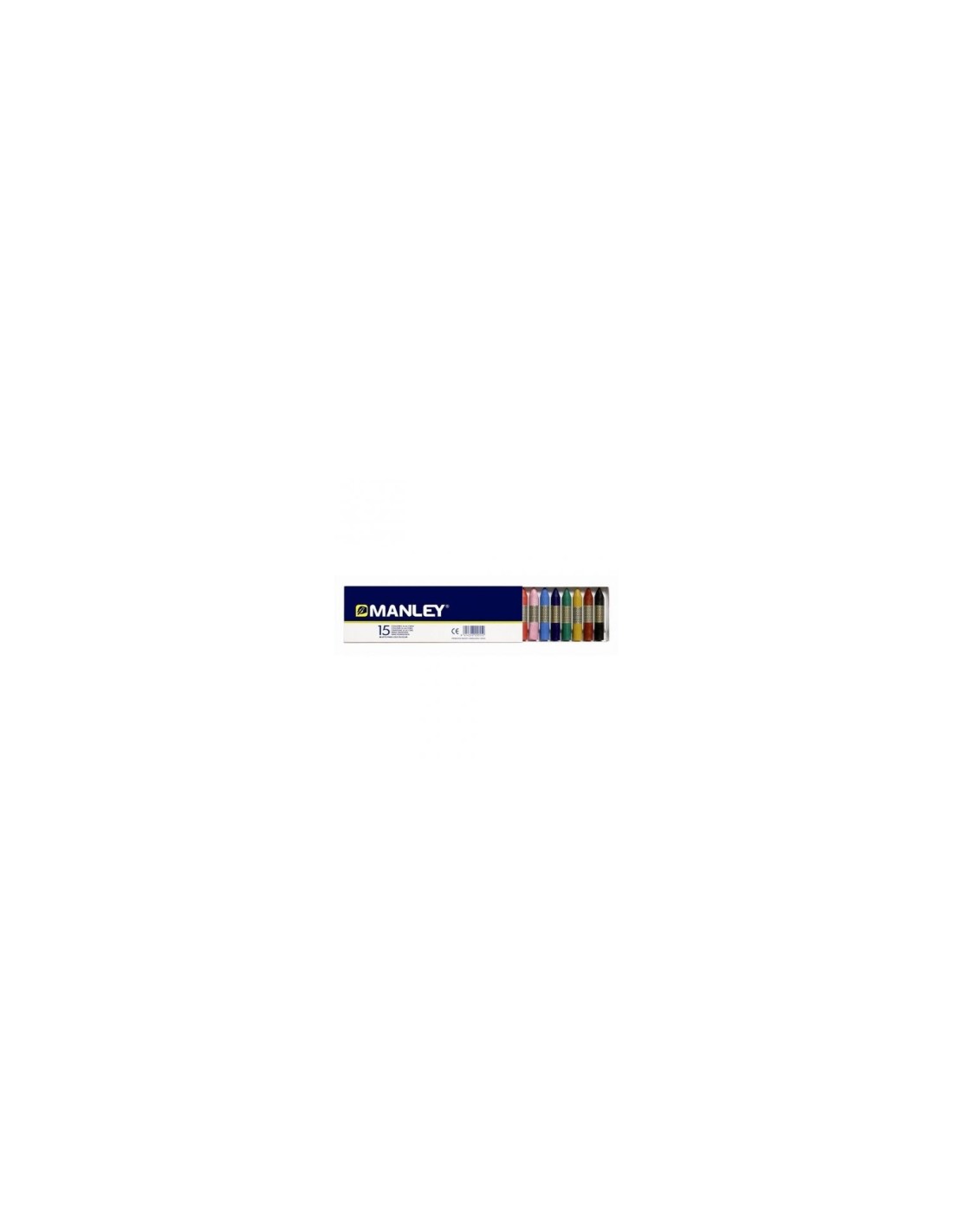 ESTUCHE 15 CERAS MANLEY COLORES SURTIDOS MNC00055