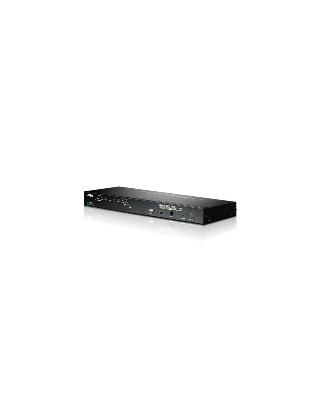 ATEN Switch KVM por IP VGA PS/2-USB de 8 puertos con acceso compartido desde consolas local/remota