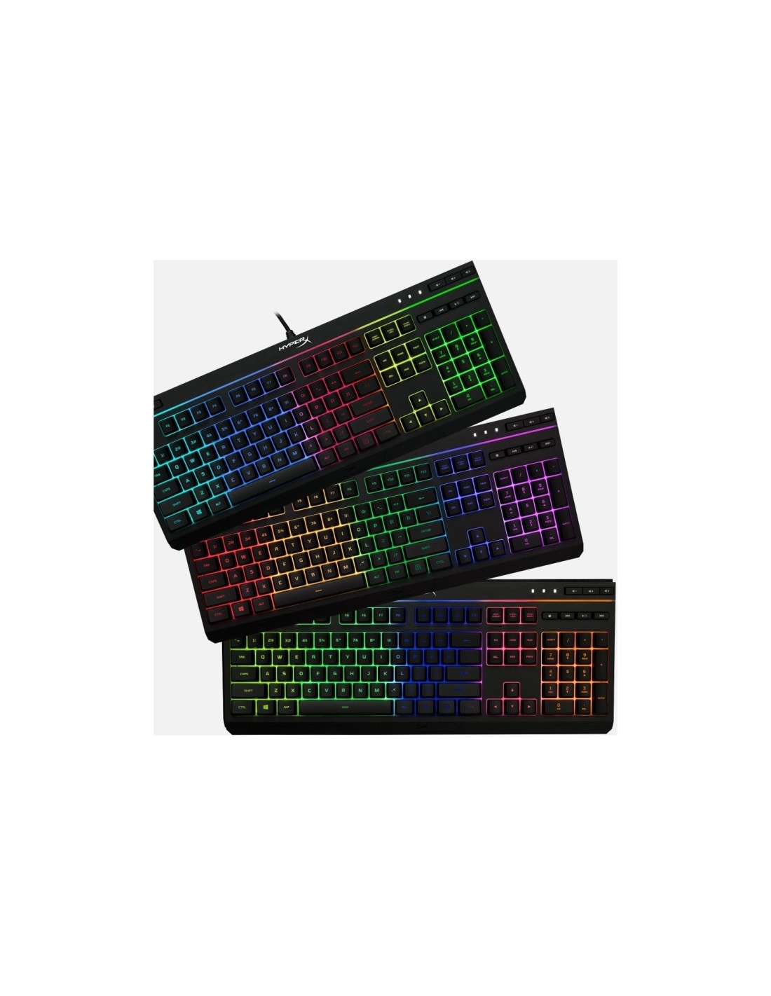 HP HyperX Alloy Core RGB teclado USB Español Negro