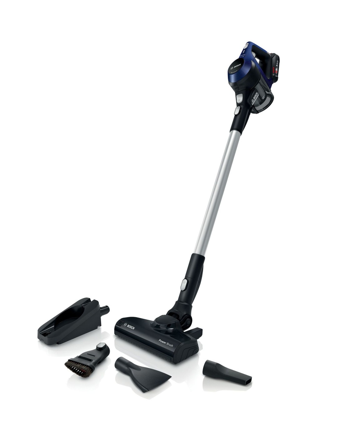 Bosch Serie 6 BBS611MAT aspiradora de pie y escoba eléctrica Sin bolsa 0,3 L Azul