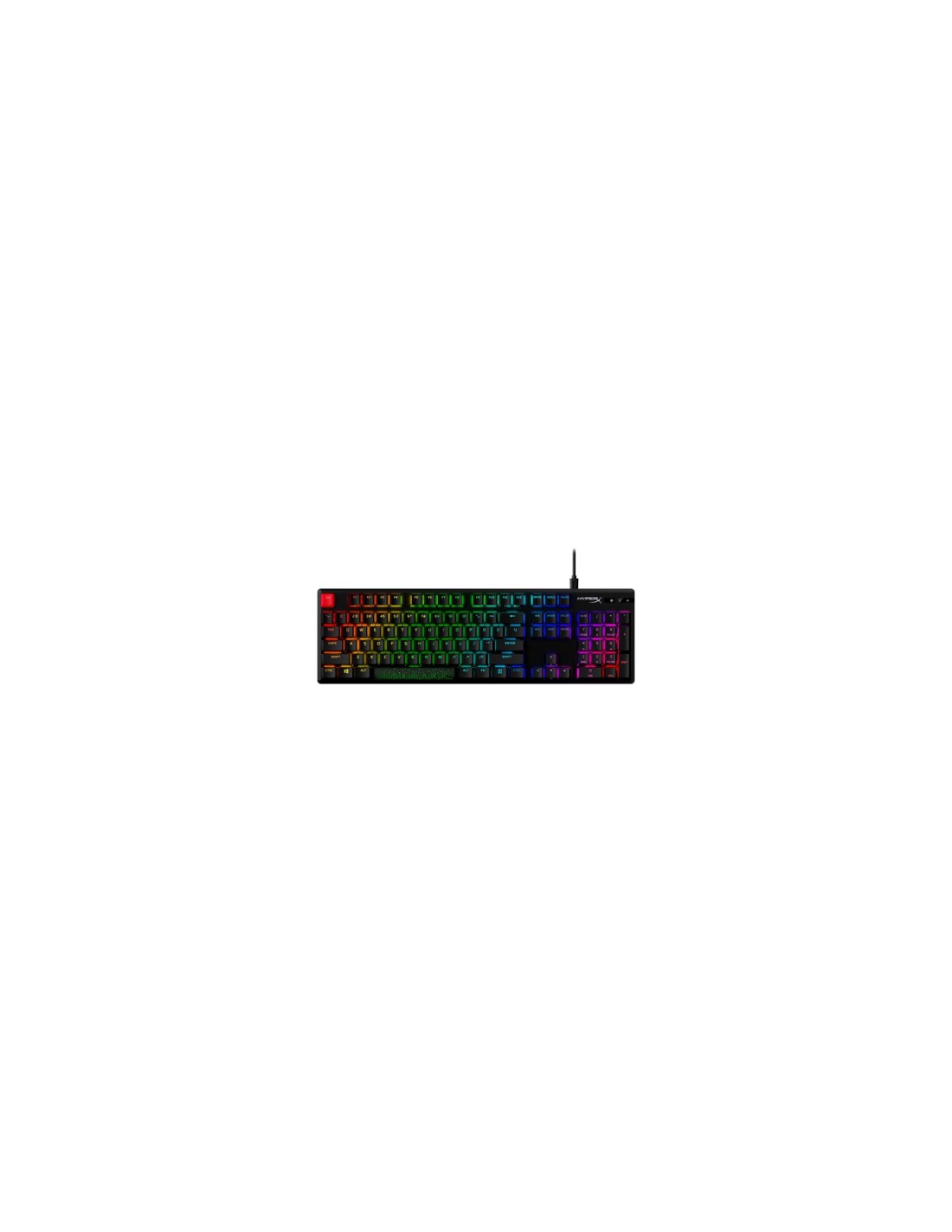 HyperX Teclado mecánico gaming Alloy Origins PBT HX rojo