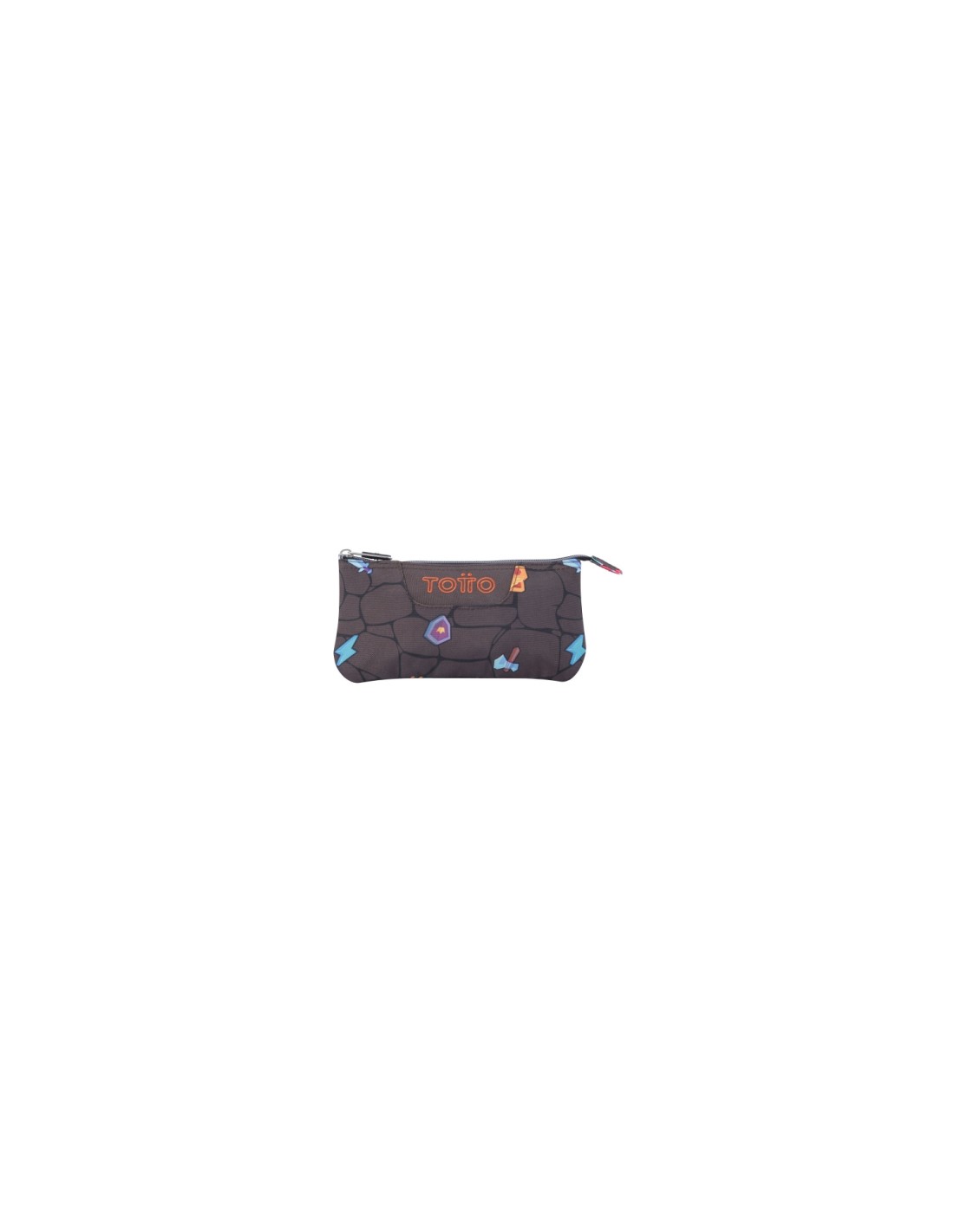 ESTUCHE ESCOLAR TRES COMPARTIMENTOS ESTAMPADO VIDEOJUEGO - TABLERO TOTTO AC52ECO012-2210Z-3Y7