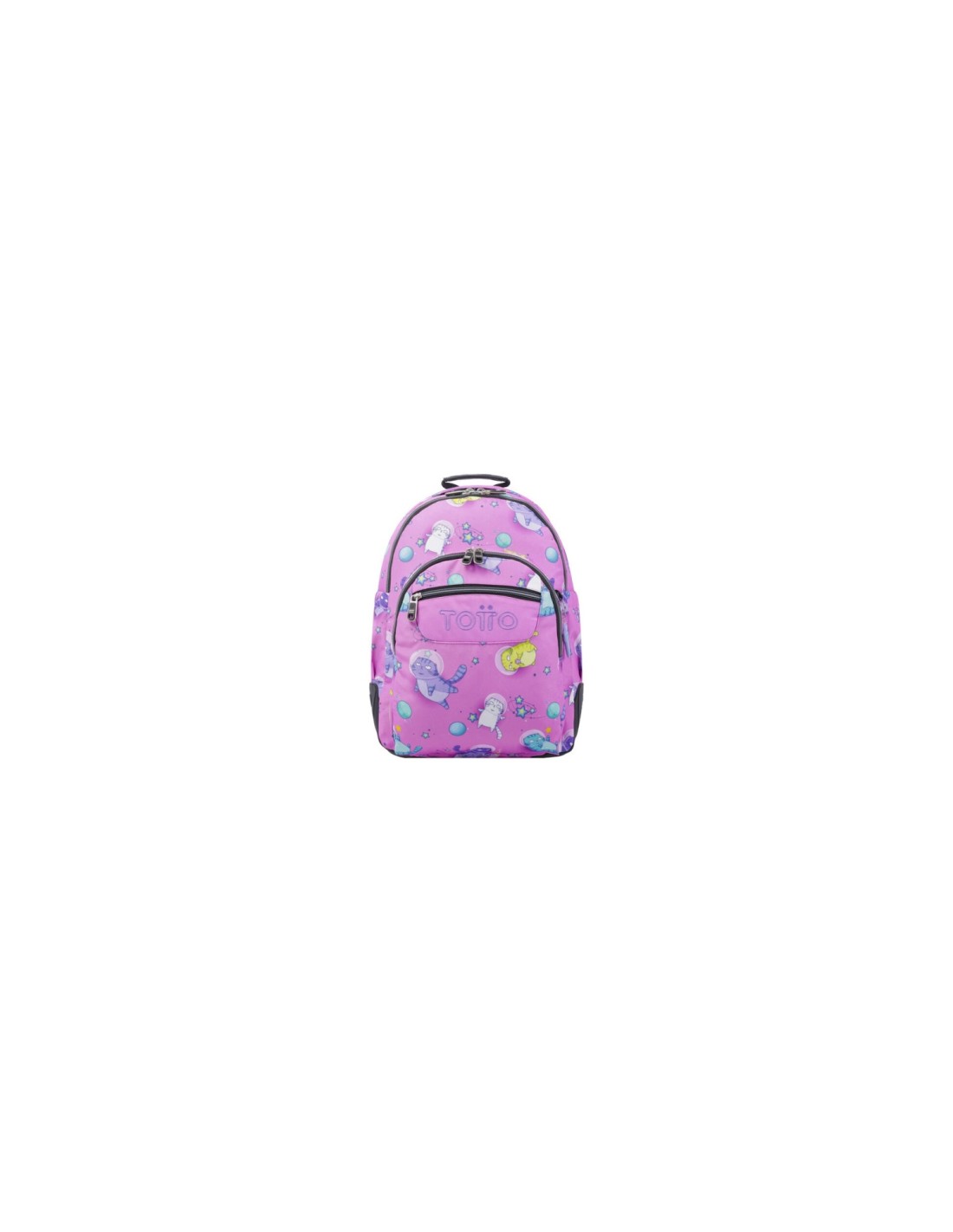 MOCHILA ESCOLAR GATOS ASTRONAUTAS TOTTO MA04ECO029-2310N-9I9