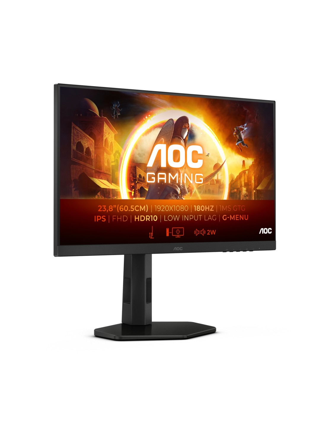 AOC 24G4X pantalla para PC 60,5 cm (23.8") 1920 x 1080 Pixeles Full HD LCD Negro